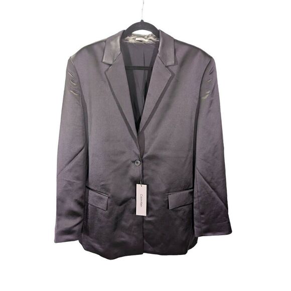 NWT Calvin Klein Relaxed Fit Women’s Suit Jacket Size Large - Picture 1 of 7